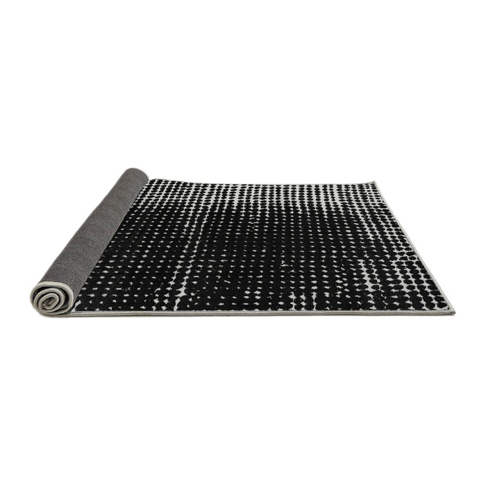 Sideview of Abstract Gray Modern Rug, abs4393gry