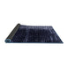 Sideview of Abstract Blue Modern Rug, abs4393blu