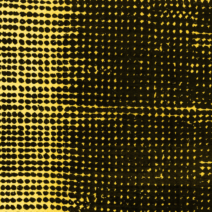 Machine Washable Abstract Yellow Modern Rug, wshabs4393yw