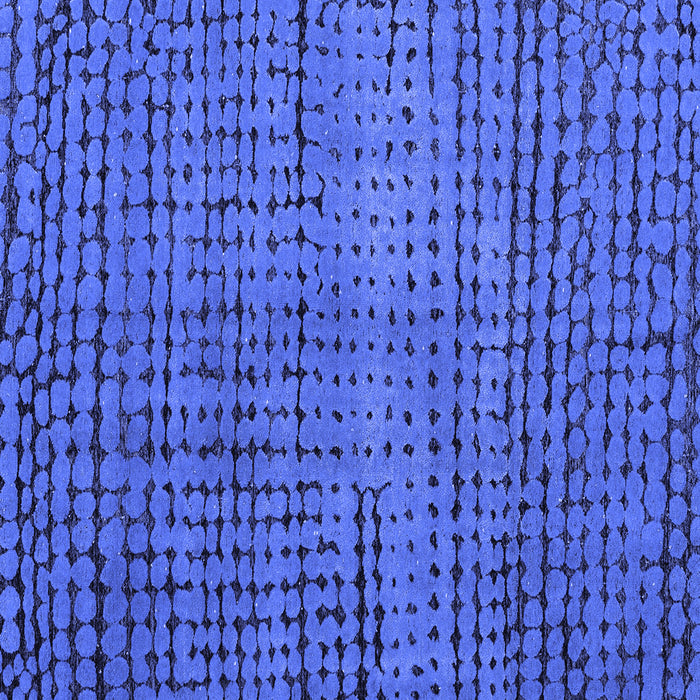 Square Abstract Blue Modern Rug, abs4394blu