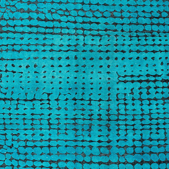 Machine Washable Abstract Aqua Cyan Blue Rug, wshabs4394