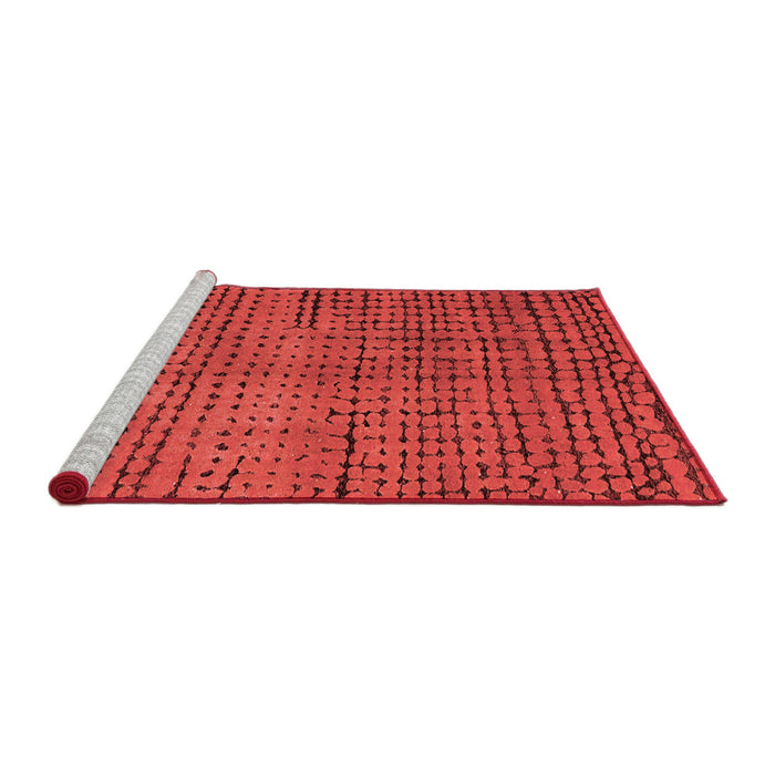 Modern Red Washable Rugs