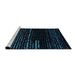 Sideview of Machine Washable Abstract Black Rug, wshabs4395