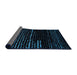 Sideview of Abstract Black Modern Rug, abs4395