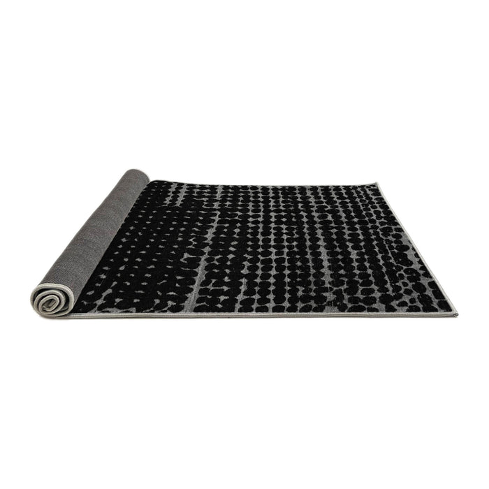 Sideview of Abstract Gray Modern Rug, abs4395gry