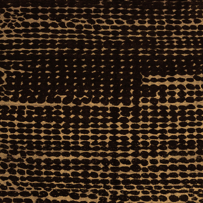 Square Machine Washable Abstract Orange Modern Area Rugs, wshabs4395org