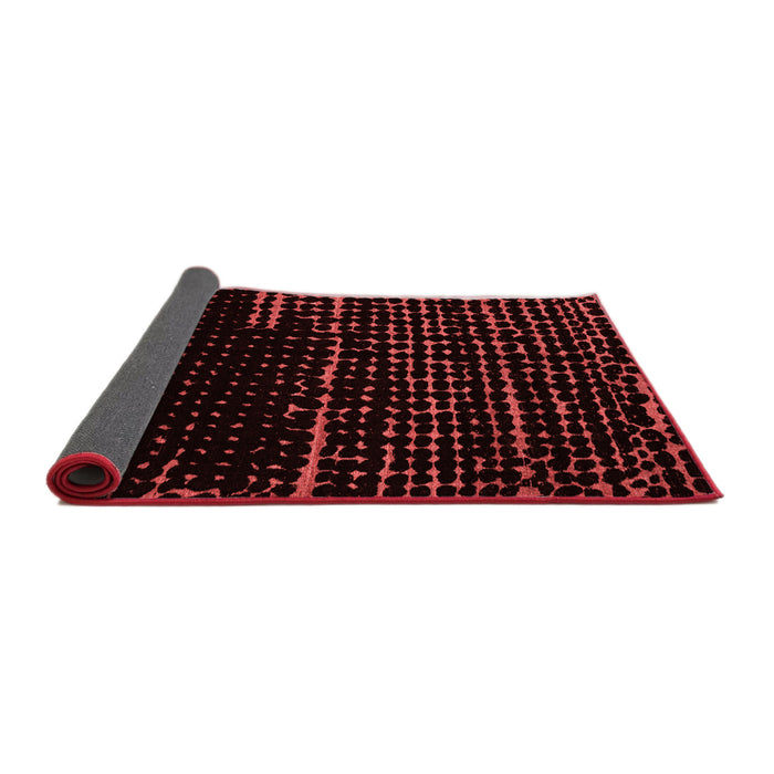 Abstract Red Modern Area Rugs