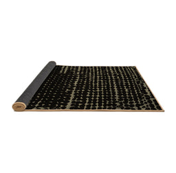 Sideview of Abstract Brown Modern Rug, abs4395brn