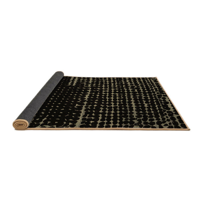 Sideview of Abstract Brown Modern Rug, abs4395brn