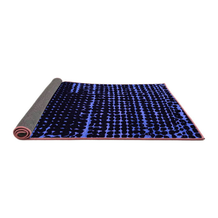 Sideview of Abstract Purple Modern Rug, abs4395pur