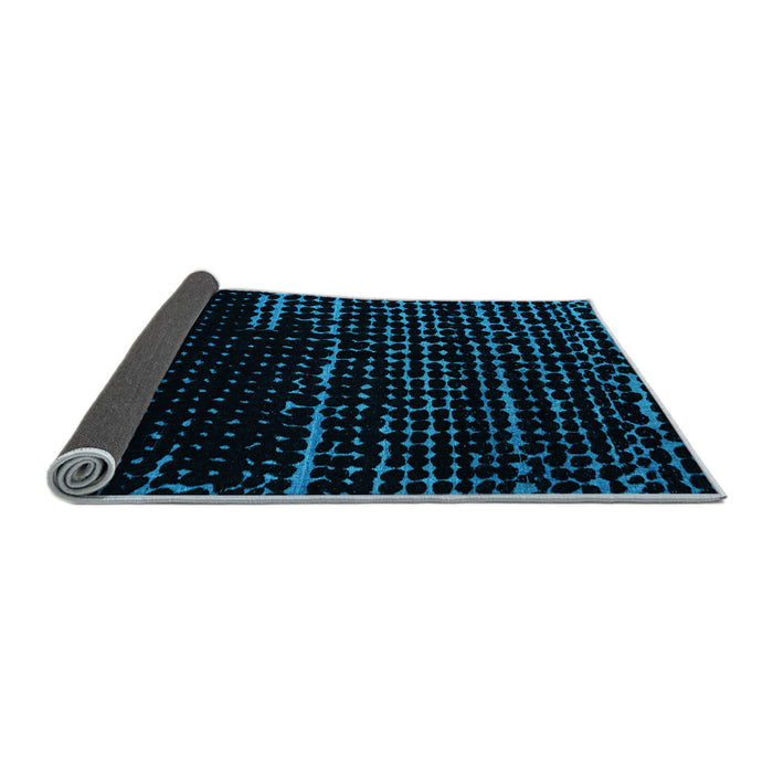 Sideview of Abstract Light Blue Modern Rug, abs4395lblu