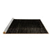 Sideview of Machine Washable Abstract Brown Modern Rug, wshabs4396brn