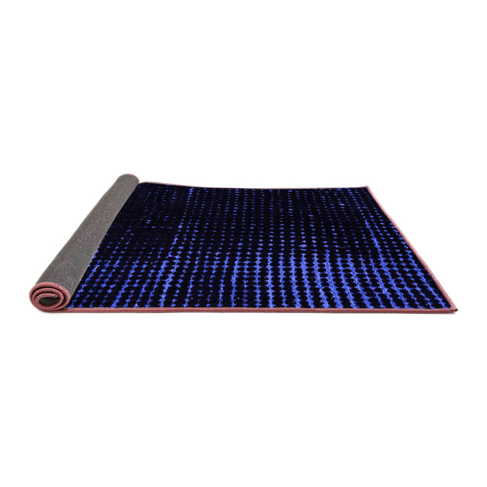 Sideview of Abstract Purple Modern Rug, abs4396pur