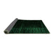 Sideview of Abstract Green Modern Rug, abs4396grn