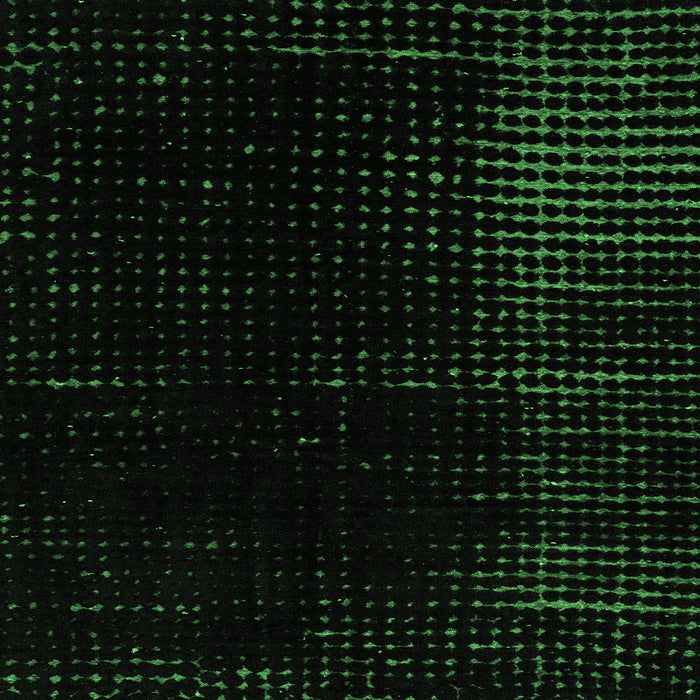 Square Abstract Emerald Green Modern Rug, abs4396emgrn