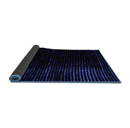 Sideview of Abstract Blue Modern Rug, abs4396blu