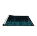 Sideview of Machine Washable Abstract Medium Teal Green Rug, wshabs4397