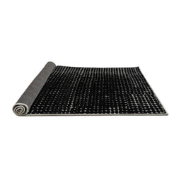 Sideview of Abstract Gray Modern Rug, abs4397gry