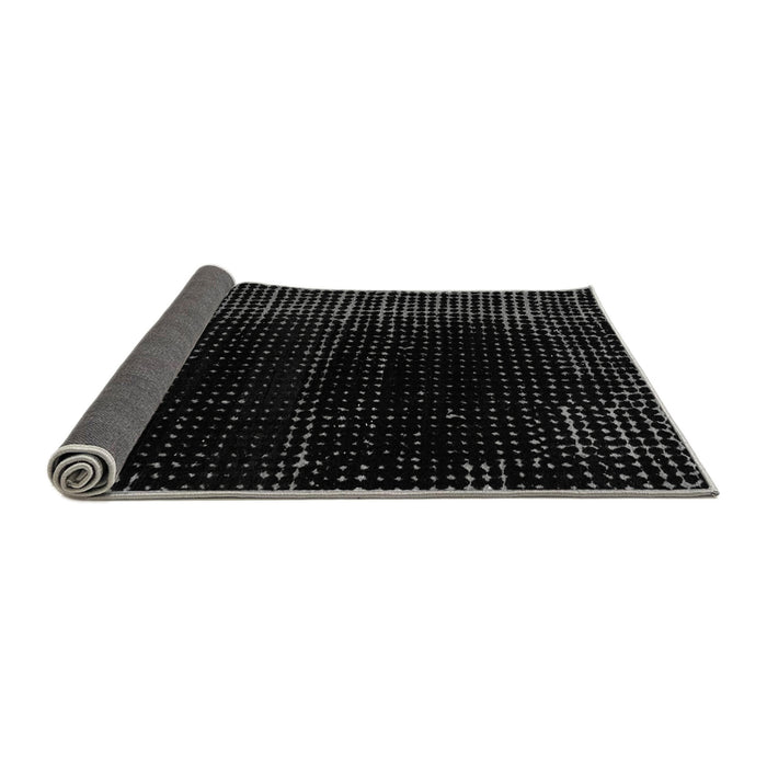 Sideview of Abstract Gray Modern Rug, abs4397gry