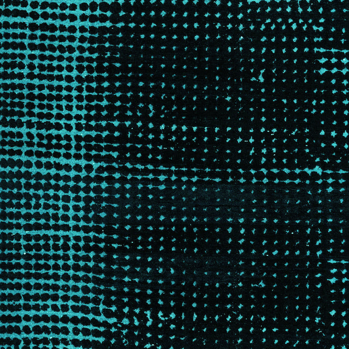 Machine Washable Abstract Turquoise Modern Area Rugs, wshabs4397turq