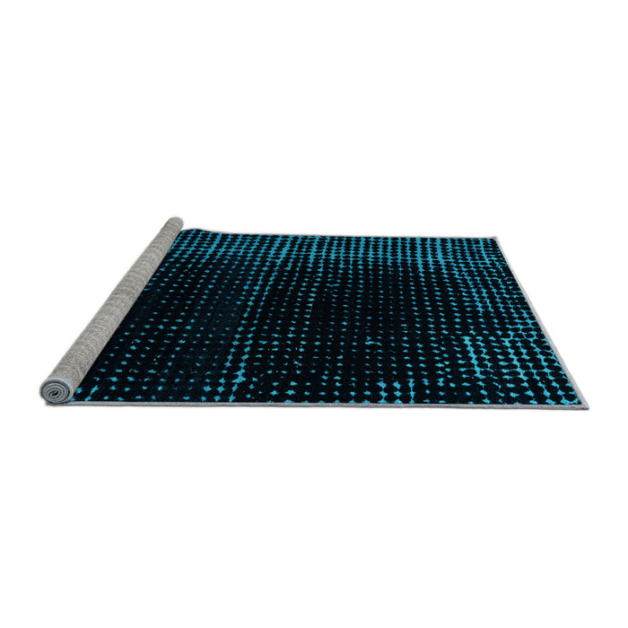 Sideview of Machine Washable Abstract Light Blue Modern Rug, wshabs4397lblu