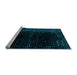 Sideview of Machine Washable Abstract Light Blue Modern Rug, wshabs4397lblu