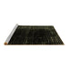 Sideview of Machine Washable Abstract Brown Modern Rug, wshabs4397brn