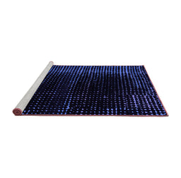 Sideview of Machine Washable Abstract Purple Modern Area Rugs, wshabs4397pur