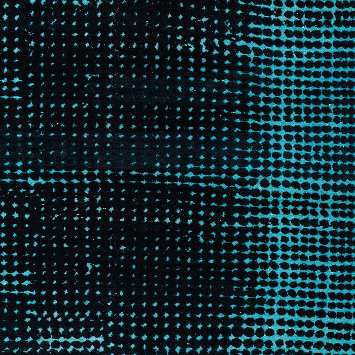 Machine Washable Abstract Medium Teal Green Rug, wshabs4397