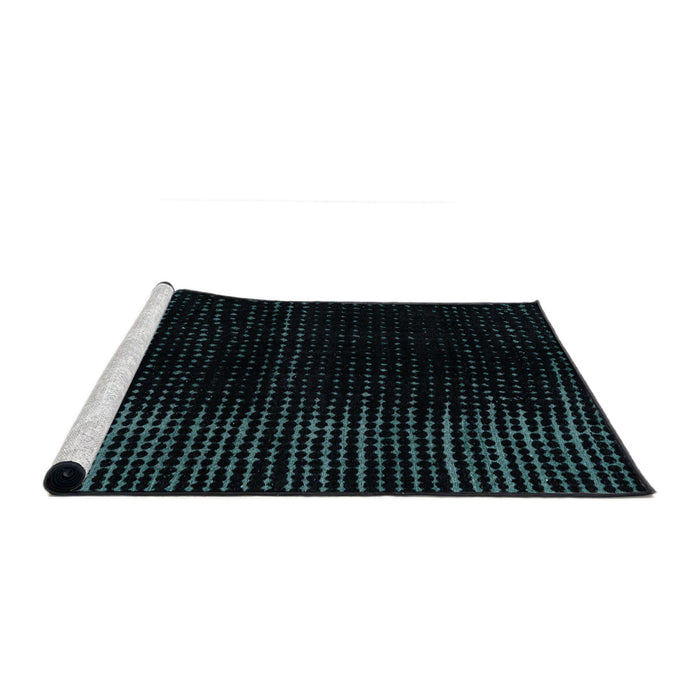 Sideview of Machine Washable Abstract Black Rug, wshabs4398