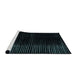 Sideview of Machine Washable Abstract Black Rug, wshabs4398