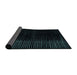 Sideview of Abstract Black Modern Rug, abs4398