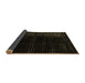 Sideview of Abstract Brown Modern Rug, abs4398brn