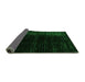 Sideview of Abstract Green Modern Rug, abs4398grn