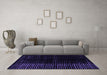 Machine Washable Abstract Purple Modern Area Rugs in a Living Room, wshabs4398pur