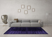 Machine Washable Abstract Purple Modern Rug, wshabs4398pur