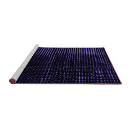 Sideview of Machine Washable Abstract Purple Modern Area Rugs, wshabs4398pur