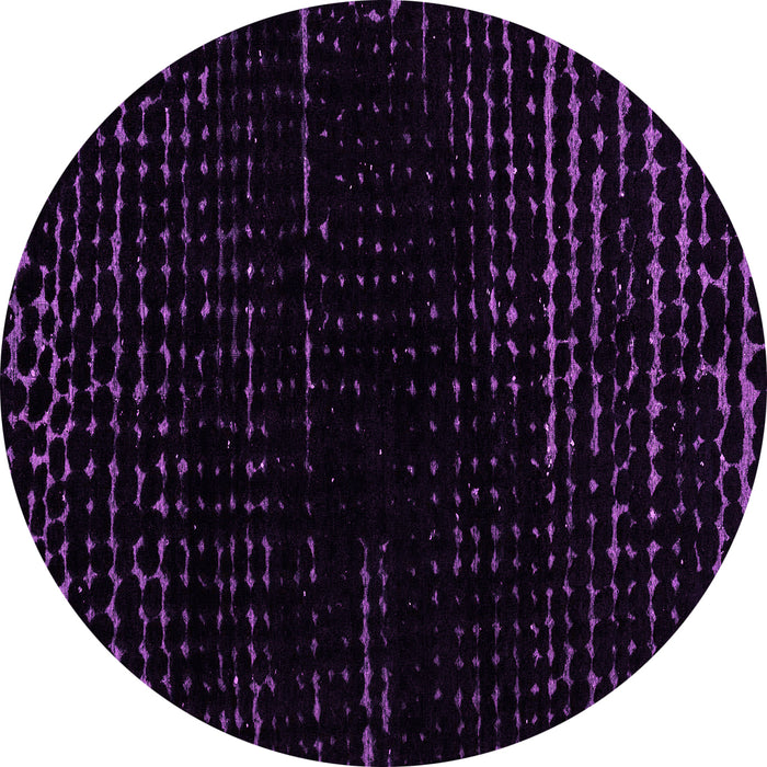 Round Machine Washable Abstract Pink Modern Rug, wshabs4399pnk