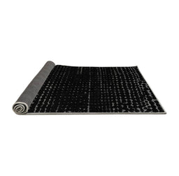 Sideview of Abstract Gray Modern Rug, abs4399gry