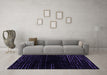 Machine Washable Abstract Purple Modern Area Rugs in a Living Room, wshabs4399pur