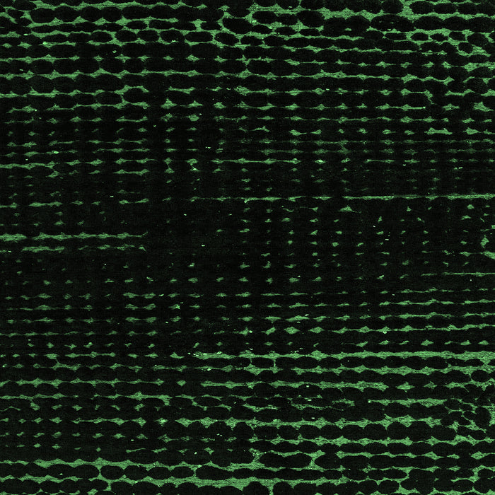 Square Machine Washable Abstract Emerald Green Modern Area Rugs, wshabs4399emgrn