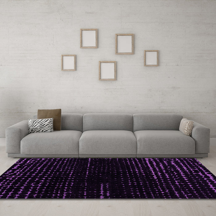 Machine Washable Abstract Pink Modern Rug in a Living Room, wshabs4399pnk
