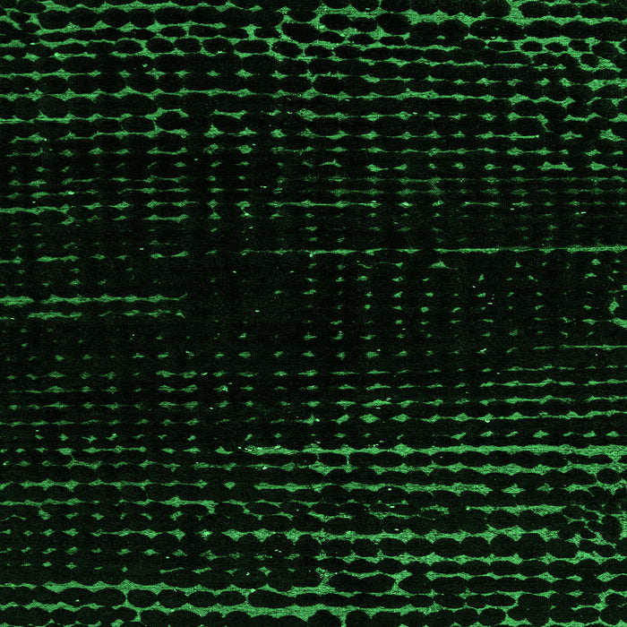 Square Machine Washable Abstract Green Modern Area Rugs, wshabs4399grn