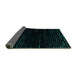 Sideview of Abstract Turquoise Modern Rug, abs4399turq