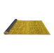 Sideview of Oriental Yellow Traditional Rug, abs439yw