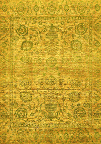 Oriental Yellow Traditional Rug, abs439yw