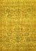 Oriental Yellow Traditional Rug, abs439yw