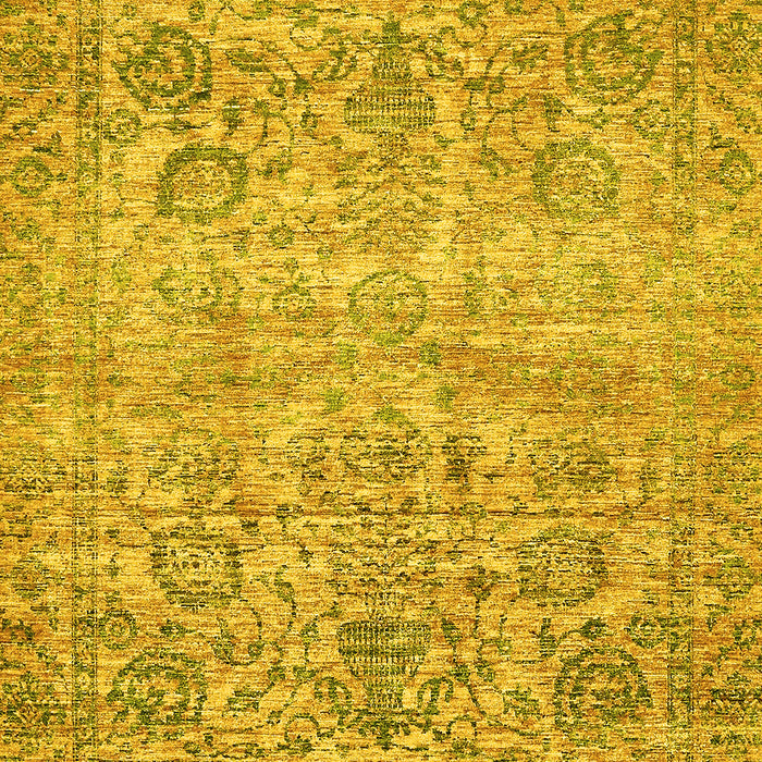 Oriental Yellow Traditional Rug, abs439yw