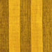 Square Abstract Yellow Modern Rug, abs43yw