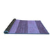 Sideview of Abstract Blue Modern Rug, abs43blu